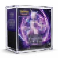 Boîte de protection en acrylique transparent poli au design innovant avec couvercle magnétique pour boîte de collection