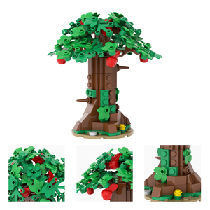 Hot MOC Vine Flowers Pot <strong>Bed</strong> Bush Colorful Pine Tower Spruce Apple Coconut Tree Plants Decoration Scene Building <strong>Blocks</strong> Kids Toy - Product Image 3