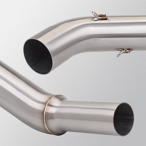 CHMotor pour Bajaj Puls NS200 <span class=keywords><strong>NS</strong></span> <span class=keywords><strong>200</strong></span> Motocross 51mm Échappement de moto en acier inoxydable intermédiaire, tuyau de liaison intermédiaire - Product Image 4