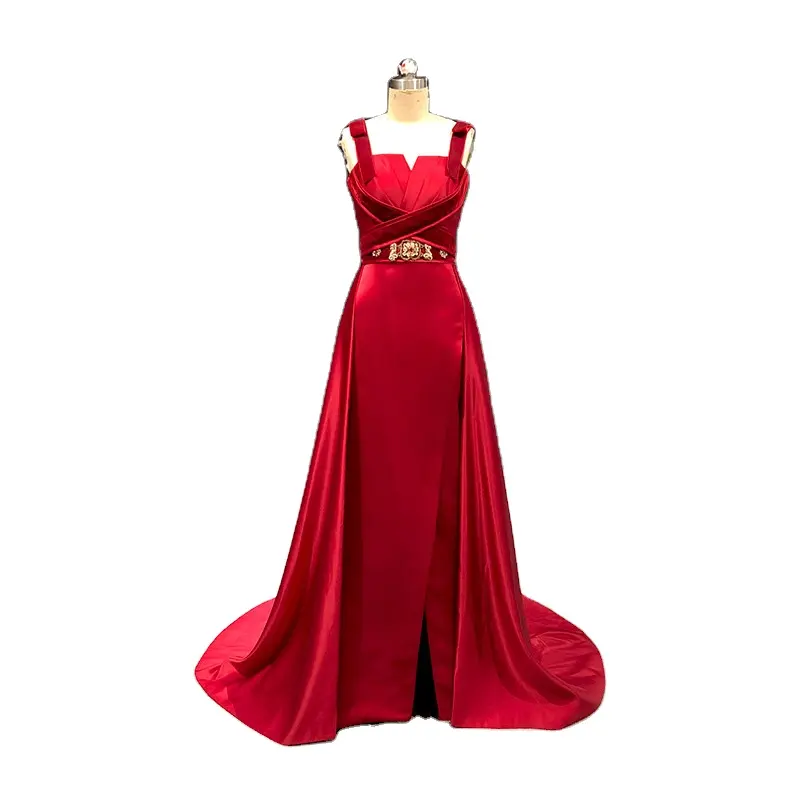 Wholesale High Quality Customized Elegant V Neck Floor Length Sequined Sexy Luxury Moda De Ropa De Mujer Mermaid Gown Evening D