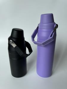 Nouveau style réutilisable 18/24oz double paroi thermos bouteille d'eau en acier inoxydable oem sport bouteille d'eau avec poignée - Product Image 6