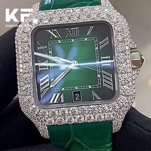 ساعات هيب هوب فاخرة للبيع بالجملة، ساعة هيب هوب مخصصة مرصعة بألماس المويسانتي، ساعة ميكانيكية بأسلوب مغني الراب، مجوهرات هيب هوب - Product Image 5