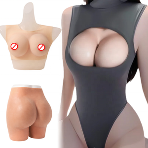 Copa enorme, formas de pecho de silicona de alta calidad y trasero de silicona, bonitos pechos artificiales realistas y trasero falso para mujer - Product Image 1