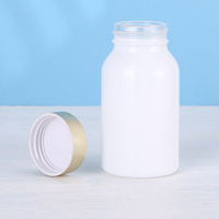 Pots en verre de qualité alimentaire finition givrée pour poudre de médecine bonbons suppléments santé capsules épaisses bouteille de distribution en plastique