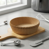 Papier sulfurisé de cuisson non blanchi de haute qualité, résistant à la graisse, de qualité alimentaire, jetable, en silicone, pour l'emballage du pain soufflé