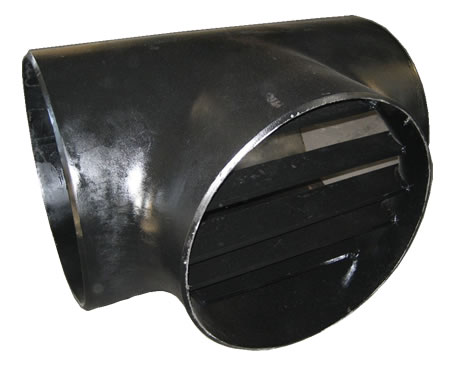 Carbon Steel ASME B16.9 Pipe Fitting Barred Tee SCH40 DN50 ASTM A234 WPB Butt Weld