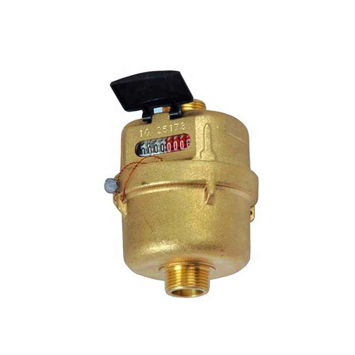ISO 4064 Class C DN20 Brass Body Volumetric Water Meter with pulse output