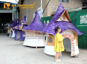 Statue <span class=keywords><strong>de</strong></span> maison <span class=keywords><strong>en</strong></span> fibre <span class=keywords><strong>de</strong></span> verre <span class=keywords><strong>de</strong></span> style conte <span class=keywords><strong>de</strong></span> fées pour parc à thème MY DINO FD059, décoration <span class=keywords><strong>de</strong></span> jardin - Product Image 6