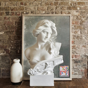 Sculpture d'art européenne Meiyu, peinte à la main, décoration de chambre, souvenir grec ancien, en résine, forme animale, thème religieux et d'amour - Product Image 3