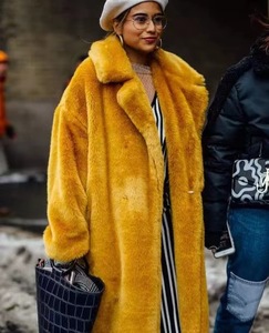 Long lapin cheveux vison fourrure Imitation femmes en <span class=keywords><strong>peluche</strong></span> veste <span class=keywords><strong>manteau</strong></span> de fourrure épaissi automne et hiver <span class=keywords><strong>manteau</strong></span> grande taille femmes manteaux - Product Image 3