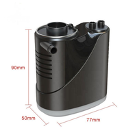 Pompe à air mini portable 3-en-1, lanterne de camping extérieure, gonfleur électrique à vide, compresseur d'air monocylindre noir ABS 5V