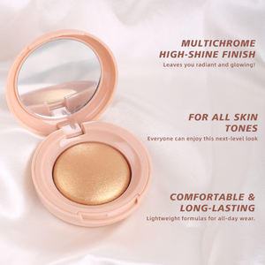 Resaltador vegano en polvo para ambas caras, resaltador corporal, cosmético, alto brillo, resaltador sedoso, maquillaje, resaltador de pigmentación fuerte - Product Image 3