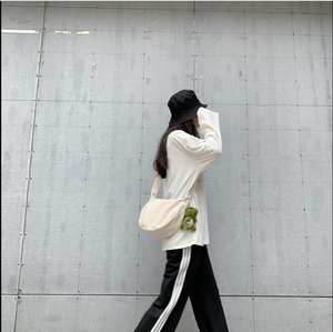 Bandolera <span class=keywords><strong>de</strong></span> lona para mujer, bolso <span class=keywords><strong>de</strong></span> hombro a la moda, bolso cruzado <span class=keywords><strong>de</strong></span> gran capacidad para estudiante - Product Image 4
