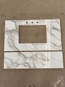 Marbre Calacatta d'Italie, taille découpée pour plans de travail, carrelage de <span class=keywords><strong>cuisine</strong></span> et de salle de bain - Product Image 2