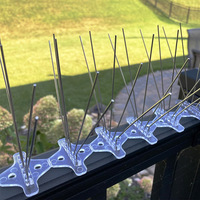 Vente en gros de 5 rangées de 75 pointes anti-oiseaux, pointes anti-oiseaux/pointes à oiseaux/épines à oiseaux/pointes anti-pigeons pour protéger les fermes