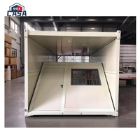 Maison conteneur pliable de 20 pieds, installation en 3 minutes, épaisseur pliée de 320 mm pour l'hébergement sur chantier
