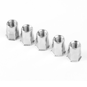 Tuerca Remachable de Cabeza Plana Pequeña, Semihexagonal, de Acero Inoxidable/Acero al Carbono, con Recubrimiento de Zinc Amarillo, M3 M4 M5 M6 M12 - Product Image 3
