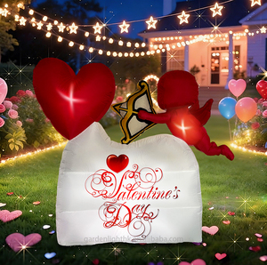 Giant <b>Valentine's</b> Day Cupid Inflatable Heart Light LED IP44 Waterproof Outdoor Indoor Wedding Anniversary Love Theme Party <b>Decor</b> - Product Image 4
