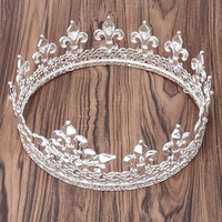 Couronne royale de qualité supérieure, en métal plein, plaquée argent et or, pour homme et garçon