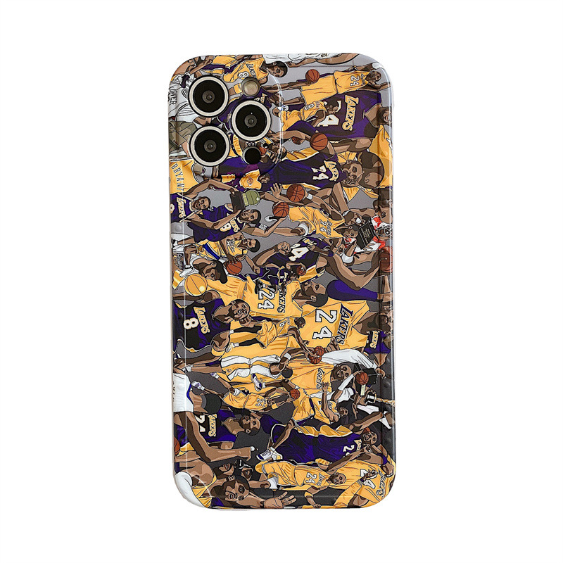Lakers Player Phone case Mobile Phone tide Men's Protective Cover Full  Package Mobile Phone Cover Wholesale