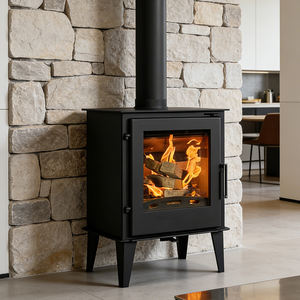 Poêle à bois suspendu en <span class=keywords><strong>fonte</strong></span> moderne en acier, insert <span class=keywords><strong>de</strong></span> <span class=keywords><strong>cheminée</strong></span>, pour usage intérieur, pour hôtels, villas - Product Image 2