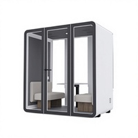 Cabine téléphonique insonorisée UNIBOOTH moderne pour bureau, cadre en aluminium de précision, installation rapide, bureau à domicile, personnalisable