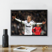 Affiche décorative moderne de superstars du football : Portrait d'athlètes célèbres pour la décoration d'appartement
