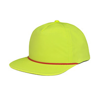 Gorra de Béisbol Personalizada con Logotipo Bordado e Impreso, 5 Paneles, Estructurada, Visera Plana, Tejido de Secado Rápido, con Cordón Ajustable, Venta al Por Mayor