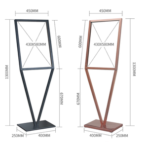 Giá Đỡ Biển Hiệu Kim Loại Đứng Đặt Sàn Thiết Kế Mới Giá Đỡ Áp Phích Hình Chữ <span class=keywords><strong>V</strong></span> - Product Image 3