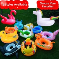 Siège de bain gonflable en PVC pour enfants en promotion – Nouveau modèle 2024 le plus vendu avec anneau de siège à imprimé animal – Vente directe usine