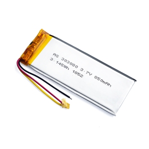 3,7 V lithium polymer battery 303080 850mah Lipo battery with CB UN38.3 - Product Image 6
