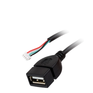 MX1.25 Cable de 4 pines a USB para Luckfox Lyra, Puerto hembra USB tipo A, aprox. 30cm de longitud total que permite la transmisión de señal - Product Image 1