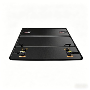 Couverture de benne de camion pliable en trois parties en alliage d'aluminium robuste et très résistante (880 lb) pour pick-up de 6,1 à 6,5 pieds - Product Image 2