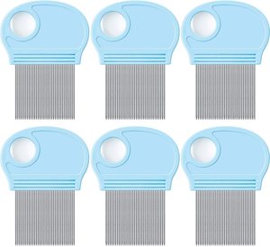 Los piojos de la cabeza peine mango de plástico nit peine con 5x lupa de vidrio y más los dientes peine para piojos Peigne un poux Kamm aus piojo - Product Image 2