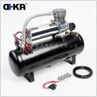 Suspension de compresseur d'air 12V 200PSI 2.5Gal avec klaxon d'air avec réservoir de filtre 10L pour camion Train bateau AS194