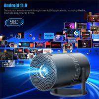 Projecteur YM300 Android TV 2.4G 5G WiFi Portable pour extérieur, maison, intelligent, Full HD 4K, sans fil, projecteur de cinéma vidéo
