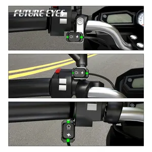 FUTURE EYES F30-P gros interrupteur de rétroéclairage filaire DRL auxiliaire LED antibrouillard de moto