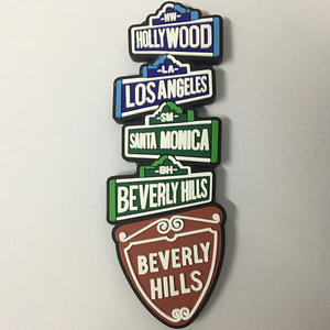 تذكارات سياحية أمريكية مخصصة لوس أنجليس نيويورك الجديدة مغناطيس ثلاجة بولي كلوريد الفينيل غراء ناعم يقطر مغناطيس ثلاجة مغناطيسي قوي - Product Image 6