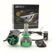 Phare Led Clignotant K14 Lumière 12V 150W 15000lm Ampoule H1 H3 H4 H7 H11 9005 9006 Phare LED Double Couleur et Lumière Clignotante