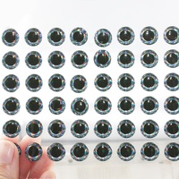Yeux de pêche 3D pour leurres de pêche, avec pupille noire oeil de poisson en plastique yeux 3D pour leurre, vente en gros