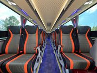 Autobus de 13,2 mètres, 42-49 places, pour le transport interurbain en Afrique, moteurs diesel WeiChai / Cummins