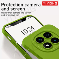 Pour Xiaomi Redmi Note 14 Pro Plus Note14 5G Coque Arrière DUO Protection Appareil Photo Peau Douce Silicone Liquide Étui Téléphone Antichoc
