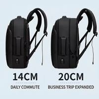 Sacs à dos pour ordinateur portable extensibles grande capacité pour hommes, sacs à dos d'affaires, sacs à dos étudiants, sacs imperméables – Vente en gros