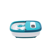 Mimir MZD-03H certifié CE ROHS ETL, bain de pieds massant automatique sans fil à commande LCD pour usage domestique, pliable, avec fonction rotative