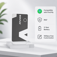 Atuvos IOS FindMy MFI Certified GPS Wallet Tracker & Locator Custom Logo Wholesale Price Passport Card Holder Wallet Bags