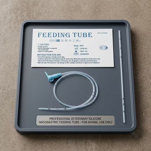 Tubo de Alimentación de Silicona Veterinaria Profesional, Diseño de Punta Cerrada Atraumática, Tubo NG para Mascotas, para Hospital Veterinario - Product Image 6