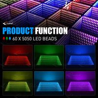 TSINYE-Éclairage matriciel à LED pour scène de danse, pour fête, 48 LED, miroir infini en verre trempé
