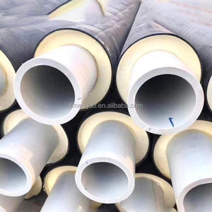 Tuyaux d'<span class=keywords><strong>isolation</strong></span> thermique enveloppés <span class=keywords><strong>de</strong></span> polyéthylène pulvérisé par polyuréthane souterrain tuyau d'acier préisolé <span class=keywords><strong>pour</strong></span> le chauffage - Product Image 6