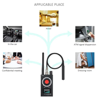 Détecteur de scanner de signal RF WIFI Anti-ESPION Bug Camera Eavesdropping Device Finder
