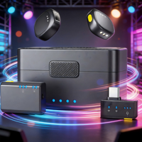 Microphone Lavalier Sans Fil D07 Pro Mini pour Streaming en Direct, Enregistrement Vidéo, Interview Professionnelle